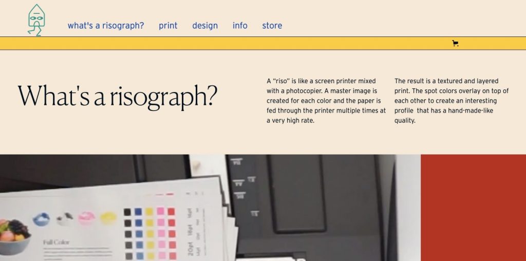 الهام گرفتن از چاپ در طراحی وب سایت