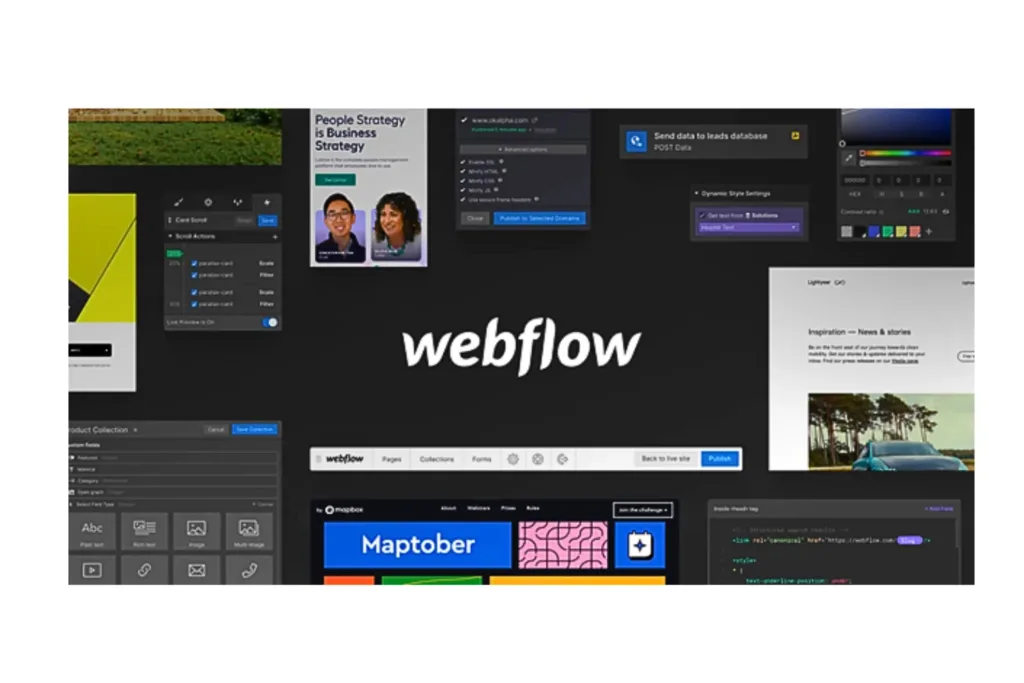 نرم افزار طراحی قالب وب‌سایت Webflow